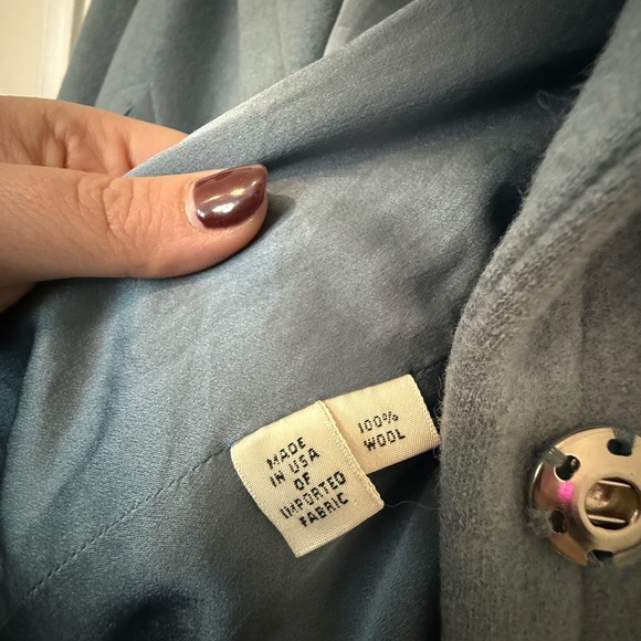 Marc Jacobs Women's Light Blue Pea Coat - Picture 8 of 8